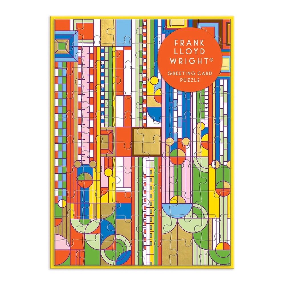 Frank Lloyd Wright Saguaro Cactus Foil Stamped 1000 Piece Puzzle